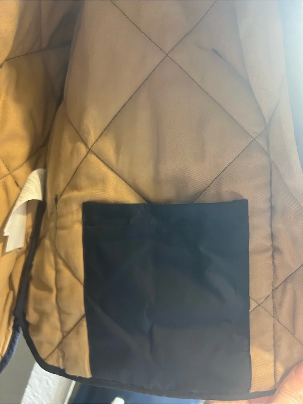 J. Crew Quilted Vest Navy / Khaki